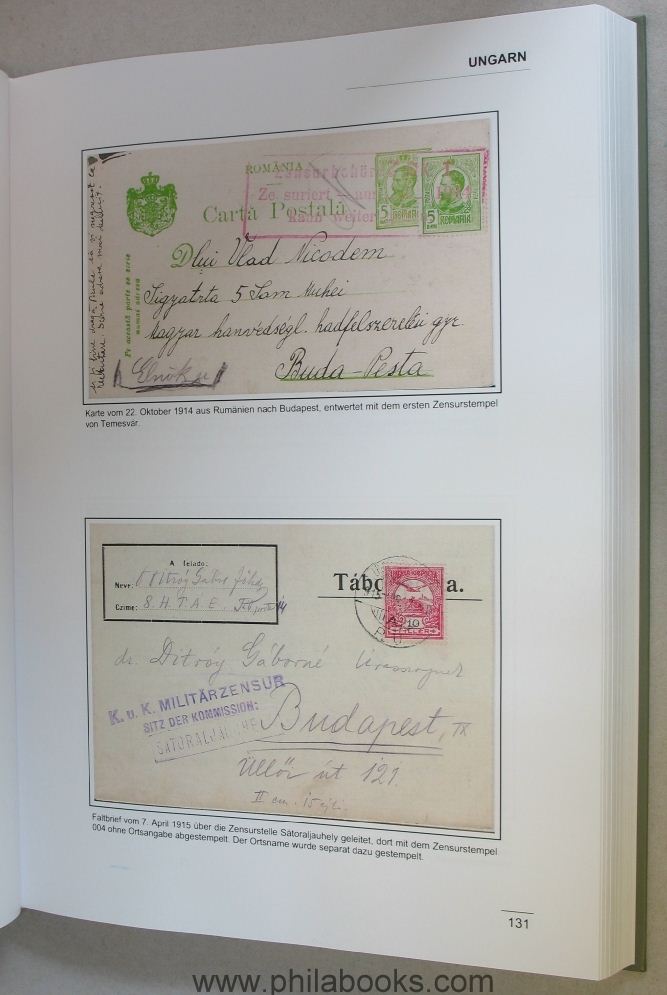 Schilling, Oskar: Zivilpost- Zensur in Österreich- Ungarn 1914-191 ...