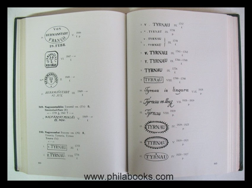 Térfi, Béla: Ungarische Postabstempelungen, Verlag Erster Vaterlän ...