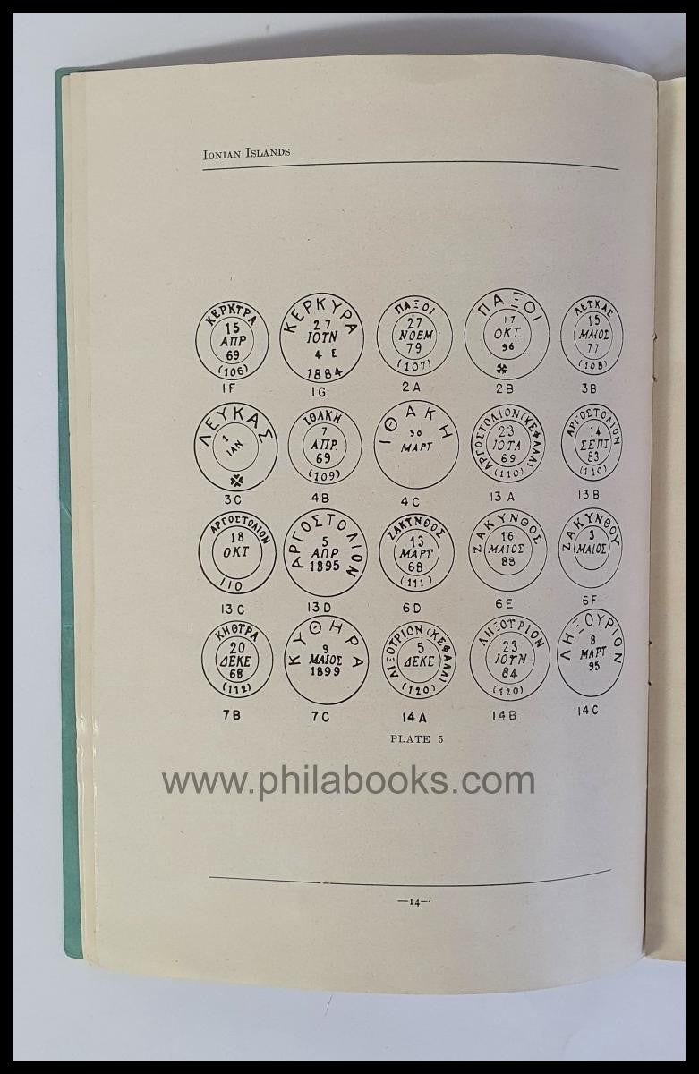 Hess Barr, Jere., The Stamps and Postmarks of the Ionian Islands, ...