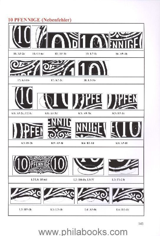 Kretschmann, Gerd, Freimarkenausgabe PFENNIGE, Deutsches Reich 187 ...