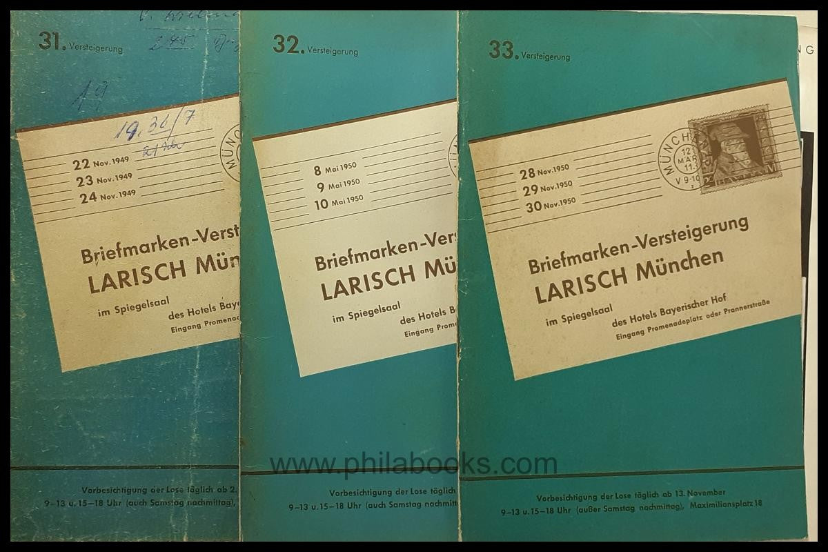 Larisch, auction ex 031-035, 1949/1951