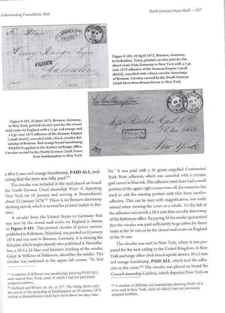 Winter, R., Understanding Transatlantic Mail, Volume II, 2009