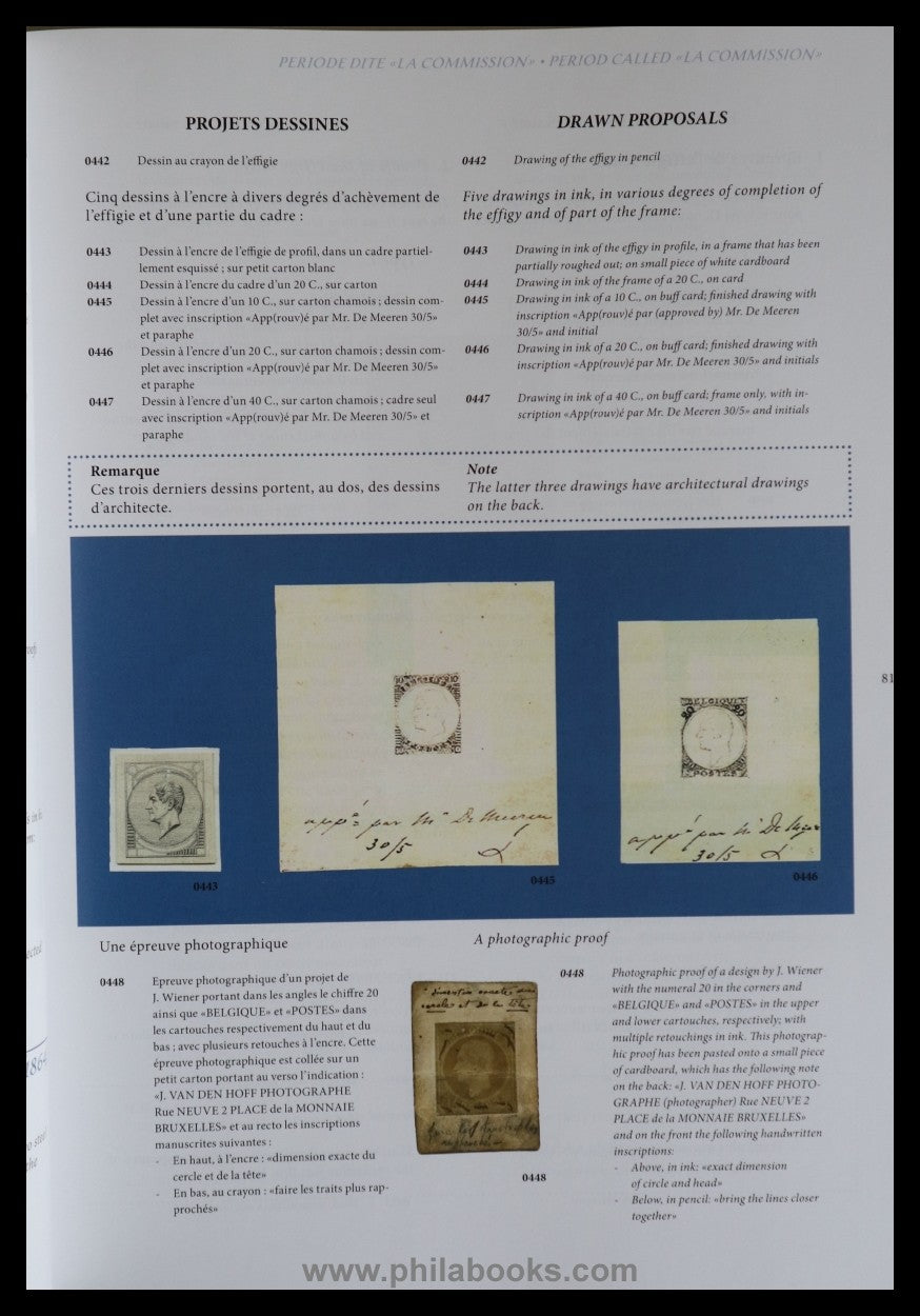 Stes, Dr. J., Belgium Proofs, Descriptive catalog of the proofs ...