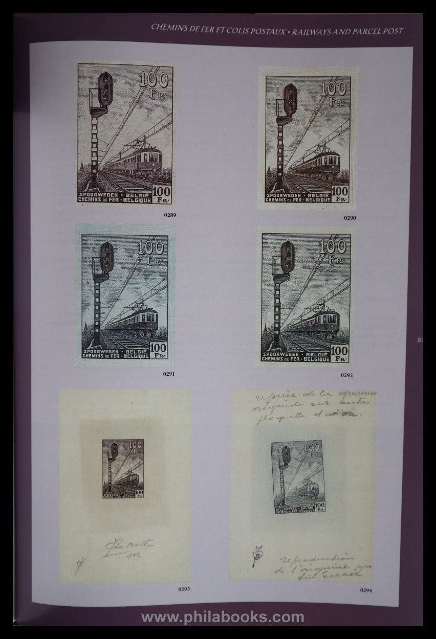 Stes, Dr. J., Belgium Proofs, Descriptive catalog of the proofs ...