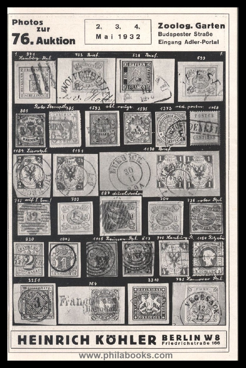 Heinrich Köhler, Auction 076, 1932-05