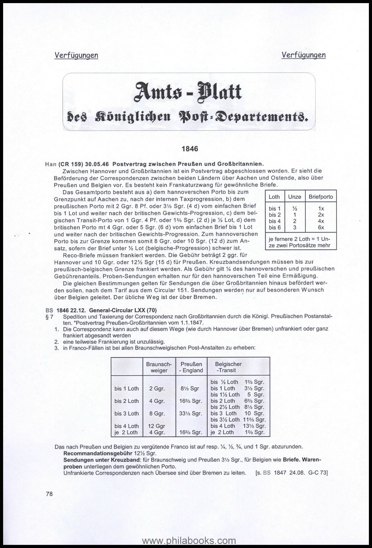 Steven, W., Compilation of postage rates for correspondence...