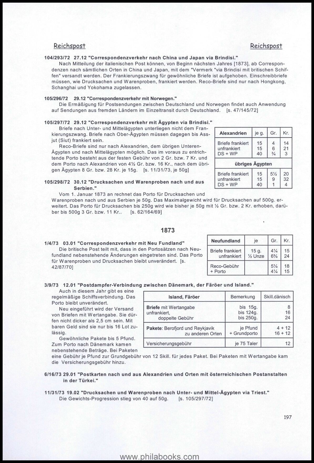 Steven, W., Compilation of postage rates for correspondence...