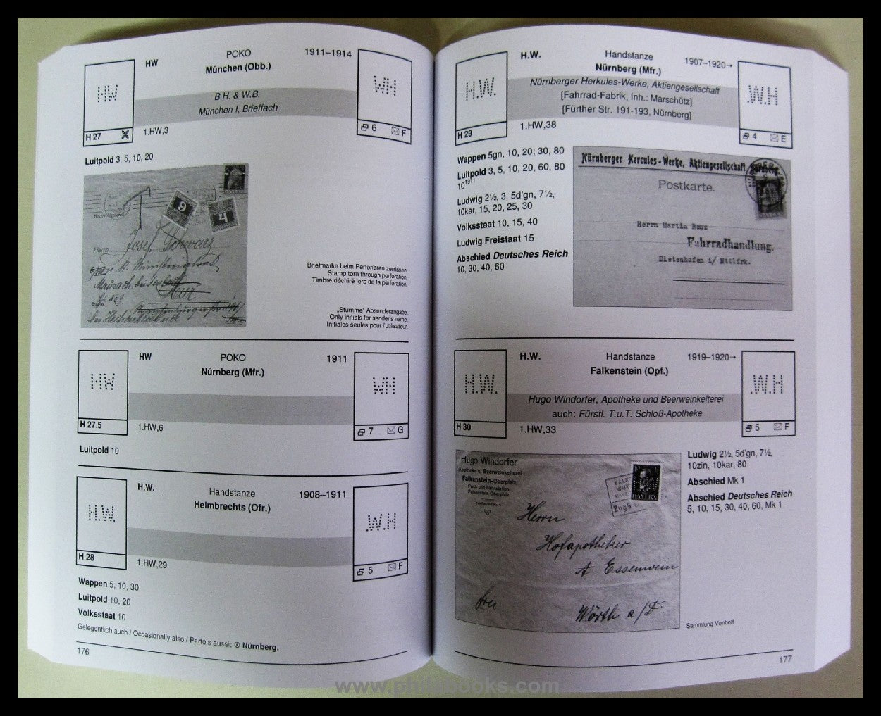 Scharpen, R. von, Katalog der Firmenlochungen des Königreiches Bay ...