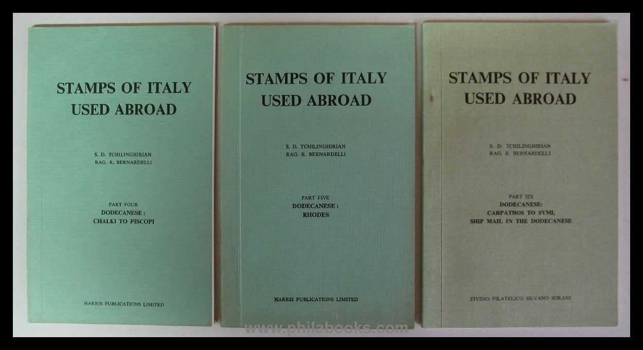 Tchilinghirian, S.D./ Bernardelli, Rag. R., Stamps of Italy Used A ...