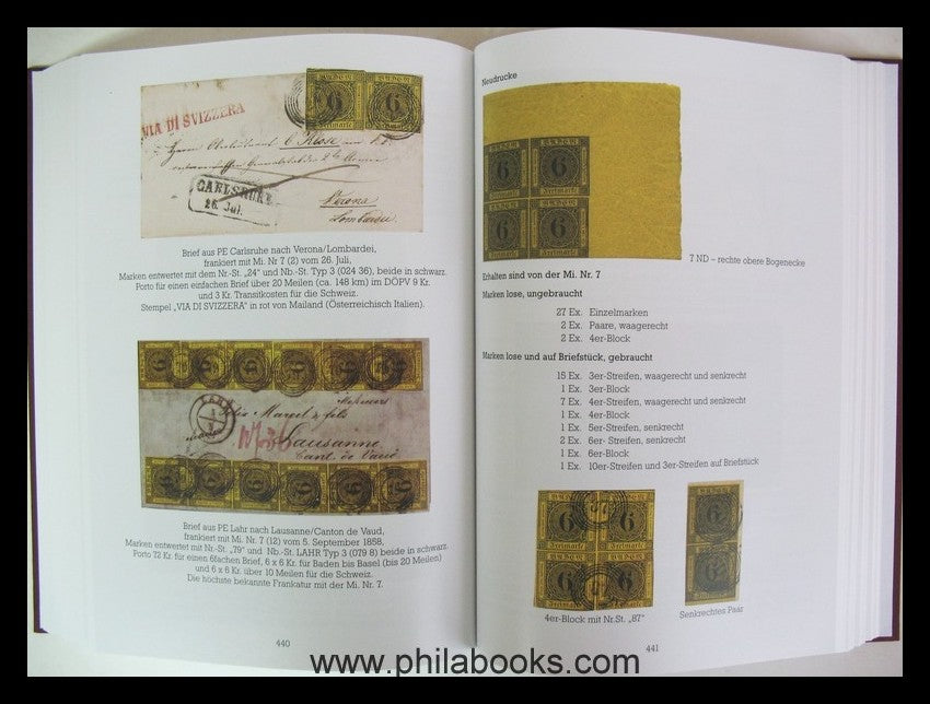 ArGe Baden, Die Freimarkenausgaben des Großherzogtums Baden 1851-1 ...