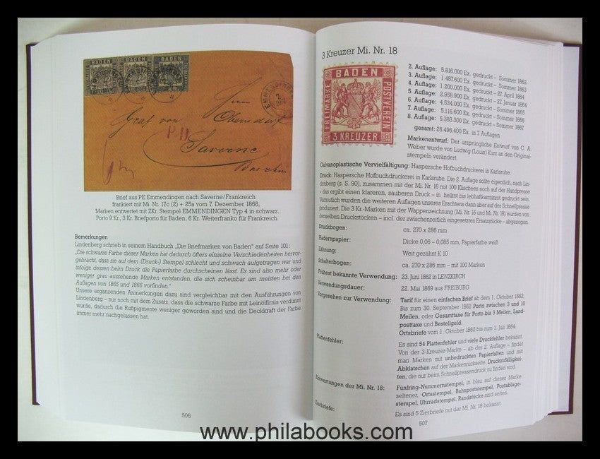 ArGe Baden, Die Freimarkenausgaben des Großherzogtums Baden 1851-1 ...