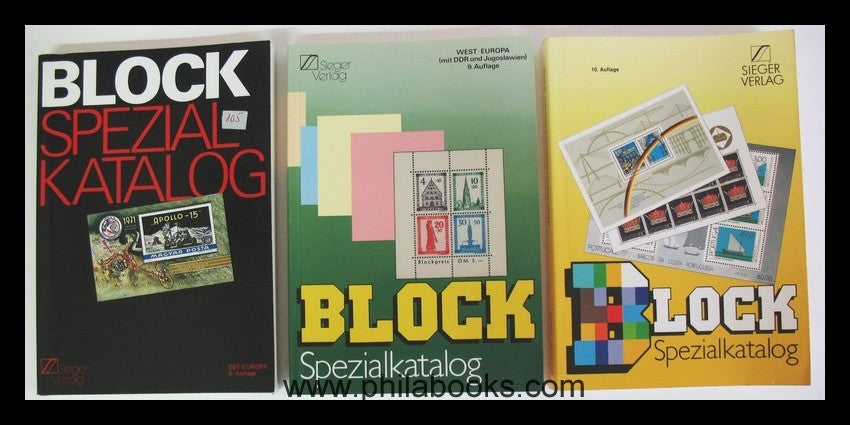 Sieger Block Spezialkatalog, hier eine kleine Sammlung, dabei die  ...