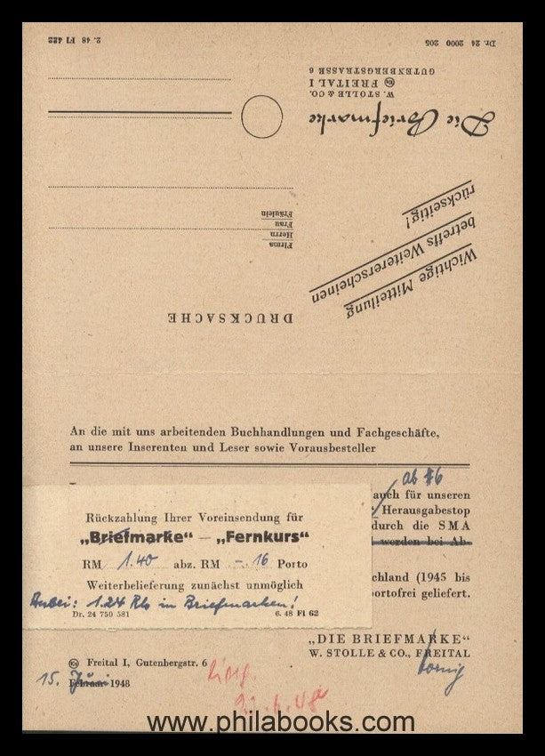 Kuhn, WR, Philatelic Correspondence Course for Beginners, 1st - 5th ...