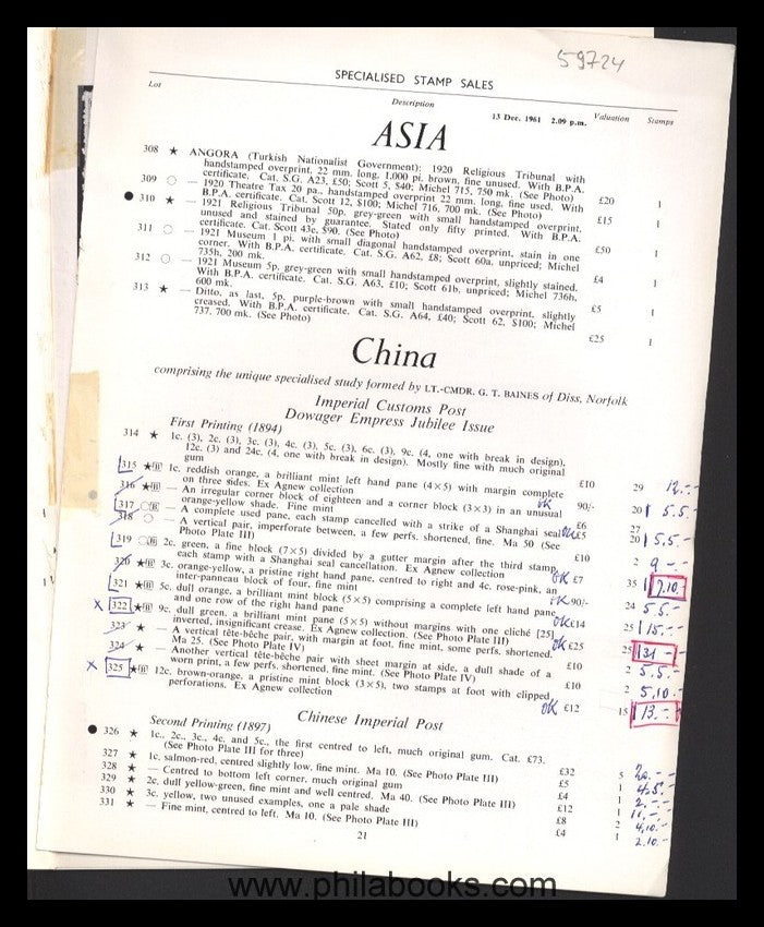 RobsonLowe, Auktion, 1961-12 #englisch prüfen#