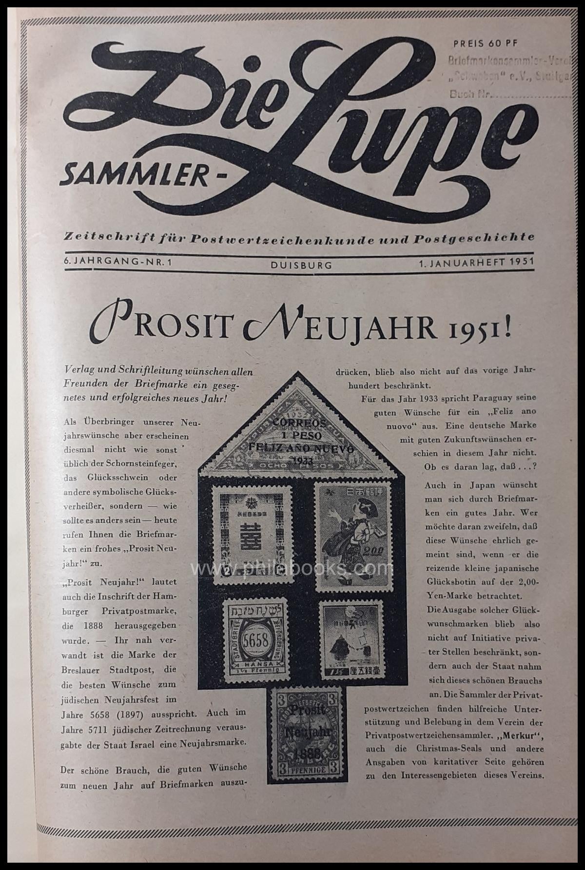 Die Sammlerlupe, Zeitschrift für Postwertzeichenkunde und Postgesc ...