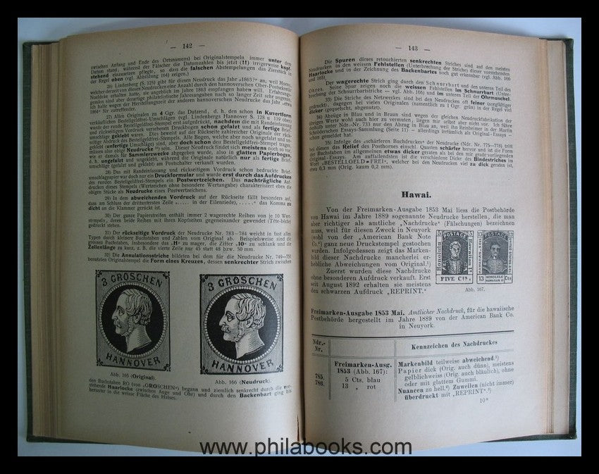 Ohrt, P., Handbuch aller bekannten Neudrucke staatlicher Postfreim ...
