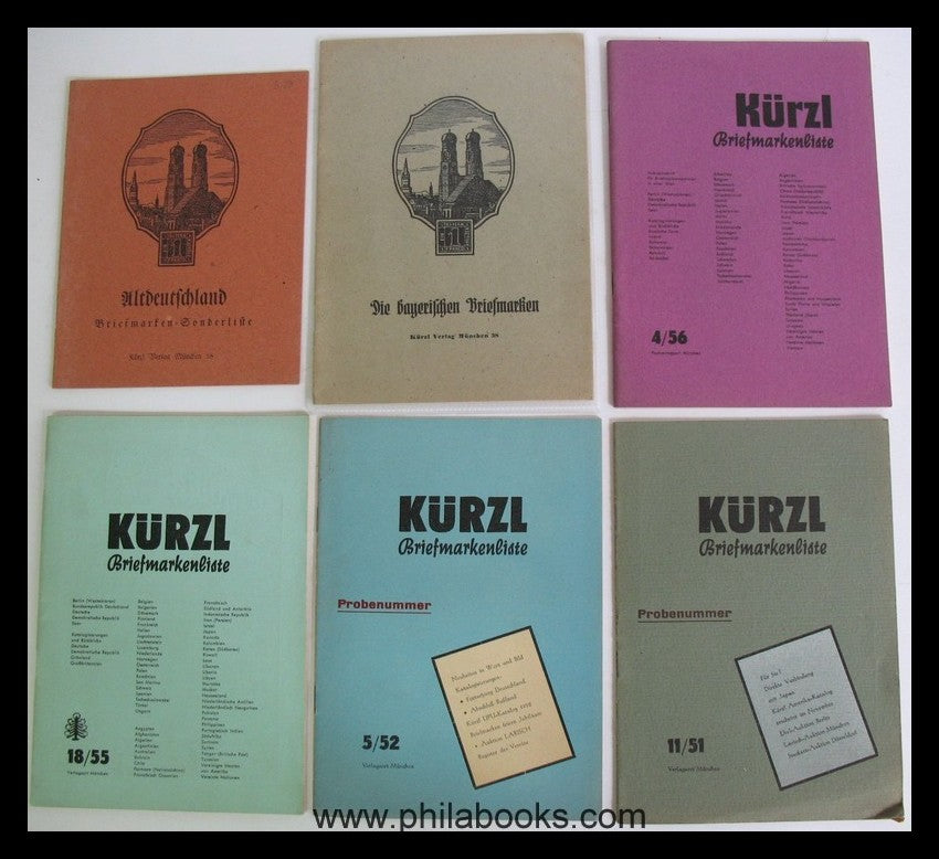 Kürz-Verlag, München, hier eine kleine Sammlung von Katalogen und ...