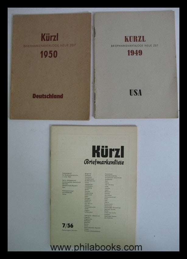 Kürz-Verlag, München, hier eine kleine Sammlung von Katalogen und ...