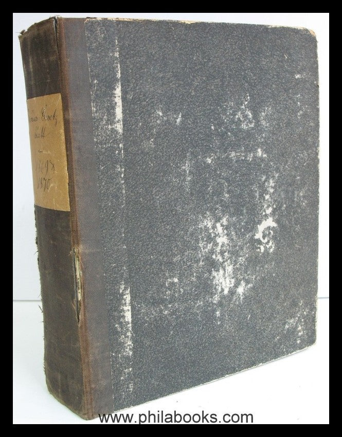 Federal Law Gazette of the North German Confederation 1869 and 1870 each...