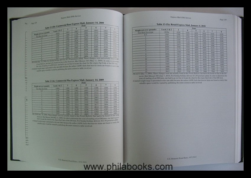 Beecher/Wawrukiewicz, US Domestic Postal Rates 1872-2011, Third Ed ...