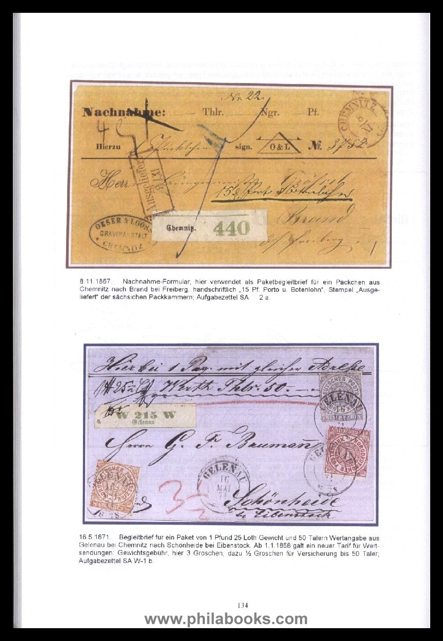 Bruns, W., Old Germany Travelling Post Letters 1824-1874, 2002, postmarked ...