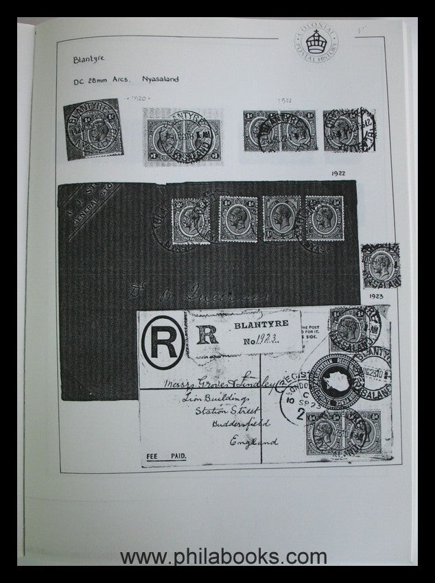 Nyasaland, Stempel Balaka- Zomba, TPO, Kopie der Sammlung Edward P ...