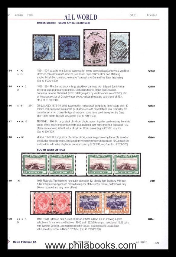 Feldman, Auktion, 2011-05, Brit. Commmonwealth, Rumänien,…