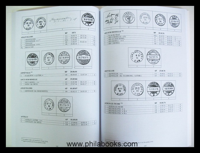 Frick/Sturm/Demeraux, Catalogue des Timbres à Date D'Alsace-Lorrai ...
