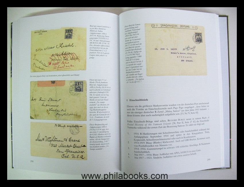 Hermann, W., Die Postgeschichte von Samoa 1834-1919, Von den frühe ...