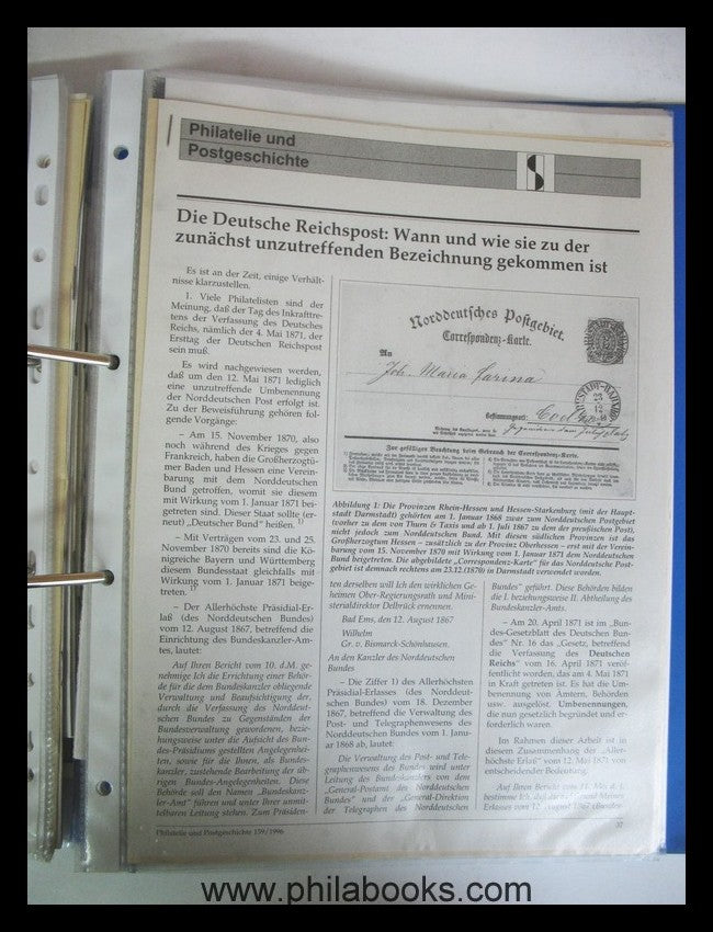 Old Germany and the German Empire, here the working documents of a...