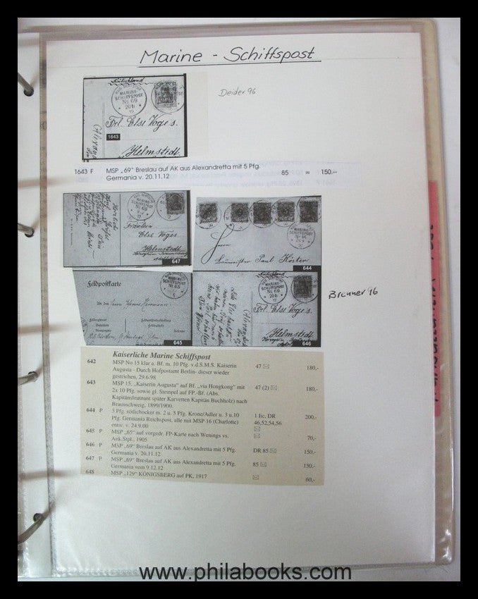 Old Germany and the German Empire, here the working documents of a...