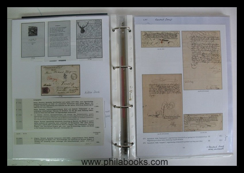 Altdeutschland, Arbeits-Unterlagen eines sachkundigen Sammlers aus ...