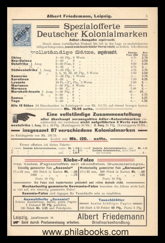 Friedemann, A., Weihnachts-Anzeiger, ca 1905, 12-seitge Firmenbros ...