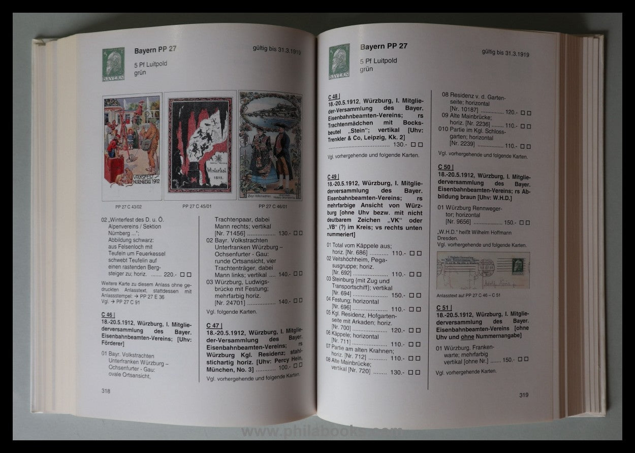 Frech, H., Privatpostkarten Katalog Band II, Bayern und Württember ...