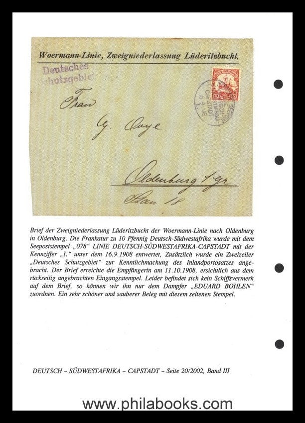 Steinmeyer/Evers, Deutsche See-und Schiffspost 1886-1945, 2002, hi ...