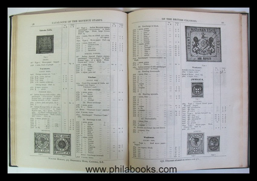 Morley, W., Walter Morley's Catalogue and Price List of the Revenu ...