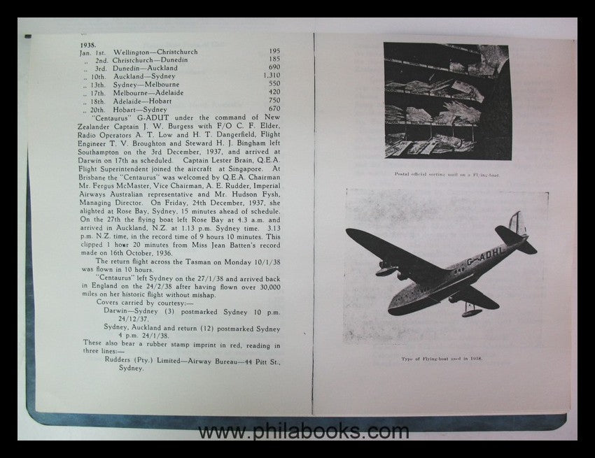 Crome. E. A., Quantas Aeriana, edited by N.C. Baldwin, published b ...