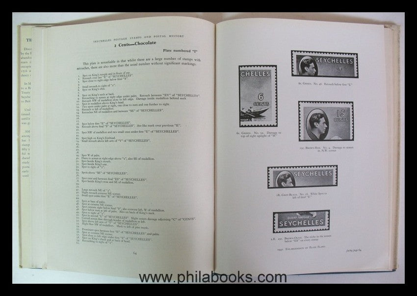 Farmer, H. V., Seychelles Postages Stamps & Postal History, heraus ...