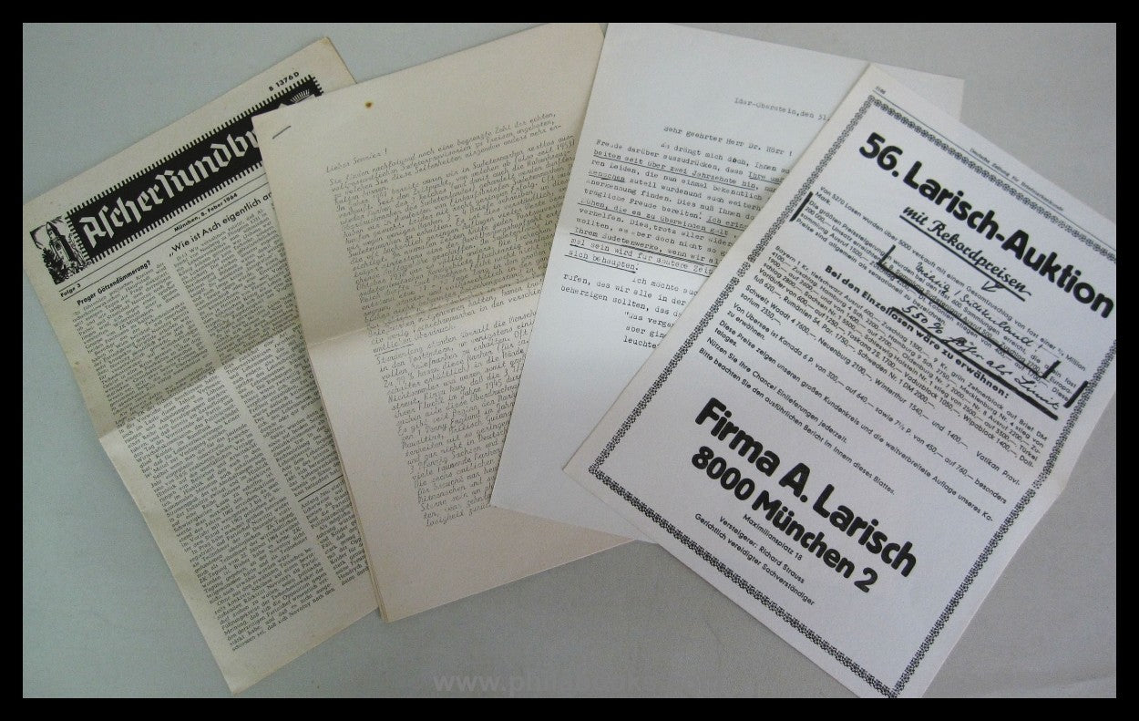 The Sixer Ring, Association of Sudeten Stamp Collectors, Circular...