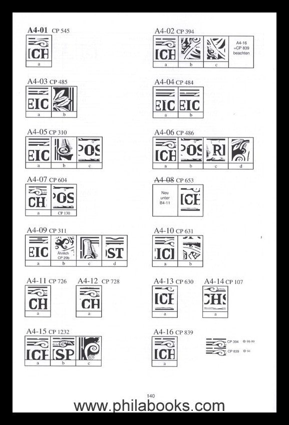 ArGe crown/eagle, the plate errors of the 10 Pfg. crown/eagle stamp...