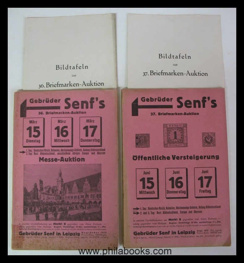 Senf, Auktion ex 026-037, 1935/1938
