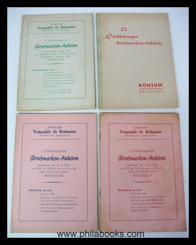 Südthüringische, Auction 001, 1957-09