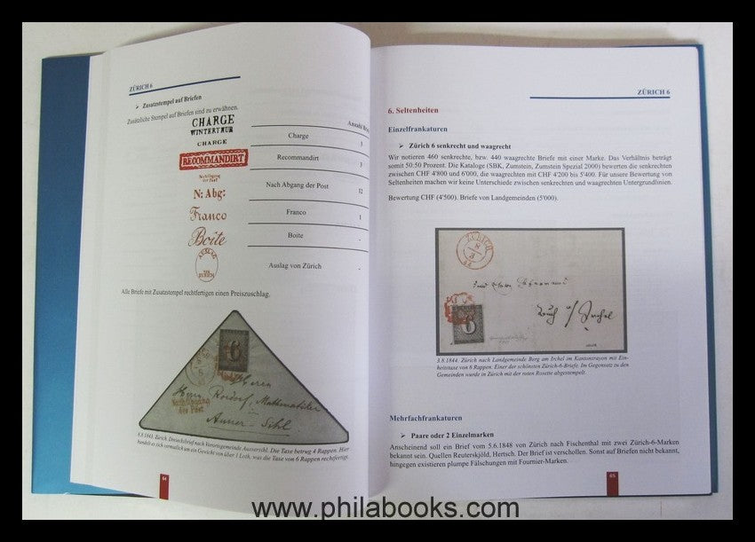 Schäfer, R., Switzerland cantonal stamps March 1, 1843 to September 30 ...