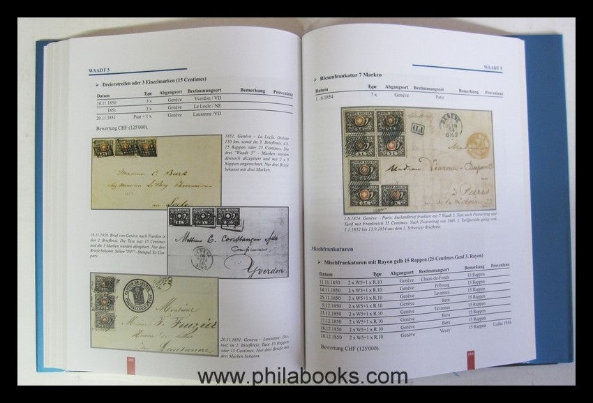 Schäfer, R., Switzerland cantonal stamps March 1, 1843 to September 30 ...