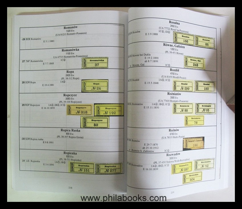 Sanbach, H., Rekozettel und Einschreibebelege von Galizien (als ös ...