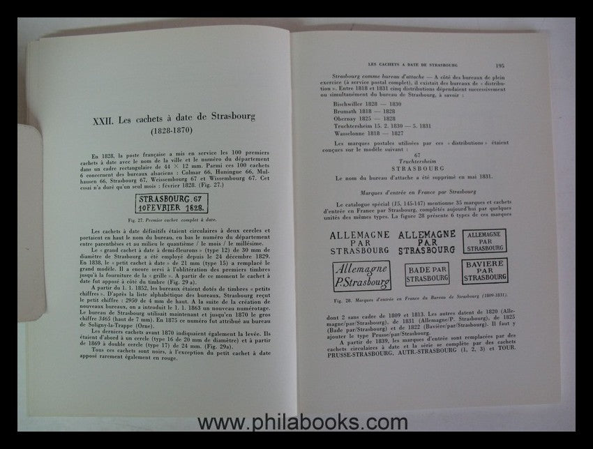 Gachot, Prof. Dr. H., Histoire de la Poste aux Lettres a Strasbour ...