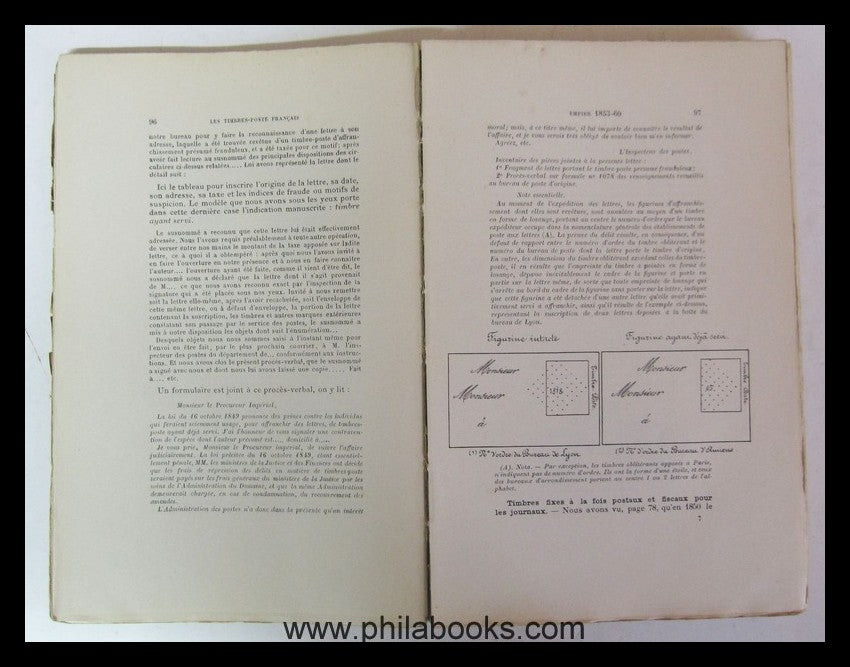 Maury, A., Histoire des Timbres-Poste Francais, Enveloppes, Bandes ...