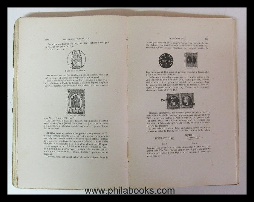 Maury, A., Histoire des Timbres-Poste Francais, Enveloppes, Bandes ...