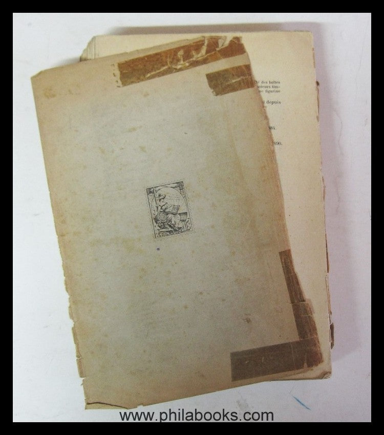 Maury, A., Histoire des Timbres-Poste Francais, Enveloppes, Bandes ...