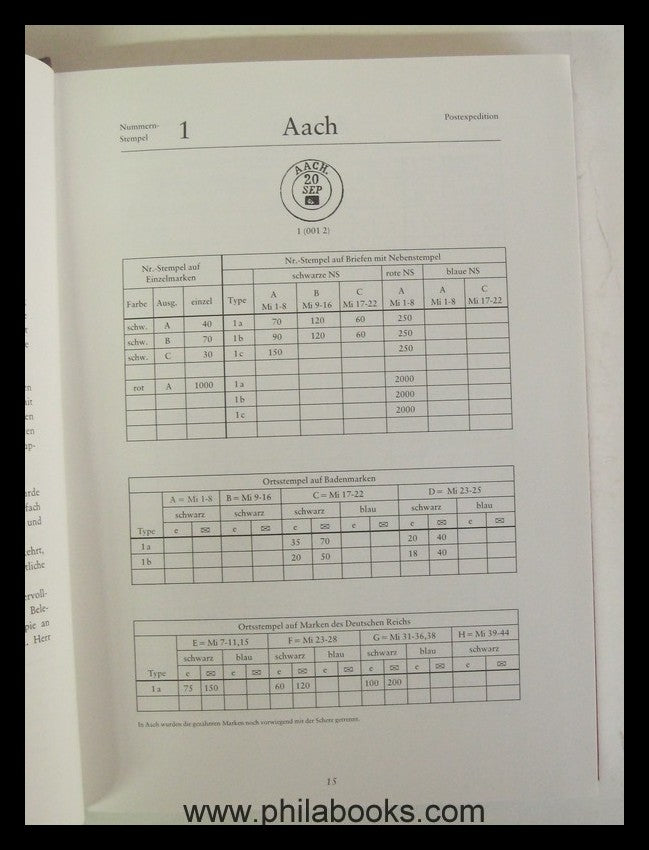 Baden Handbook Volume III, The Cancellations of the Grand Duchy of Bad ...